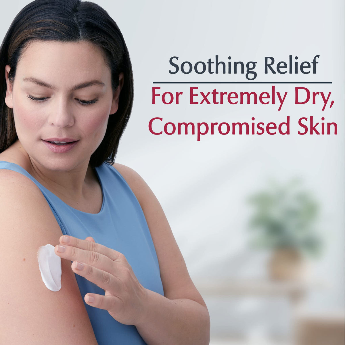 Eucerin Crème Originale de Cicatrisation 450 g application sur la peau