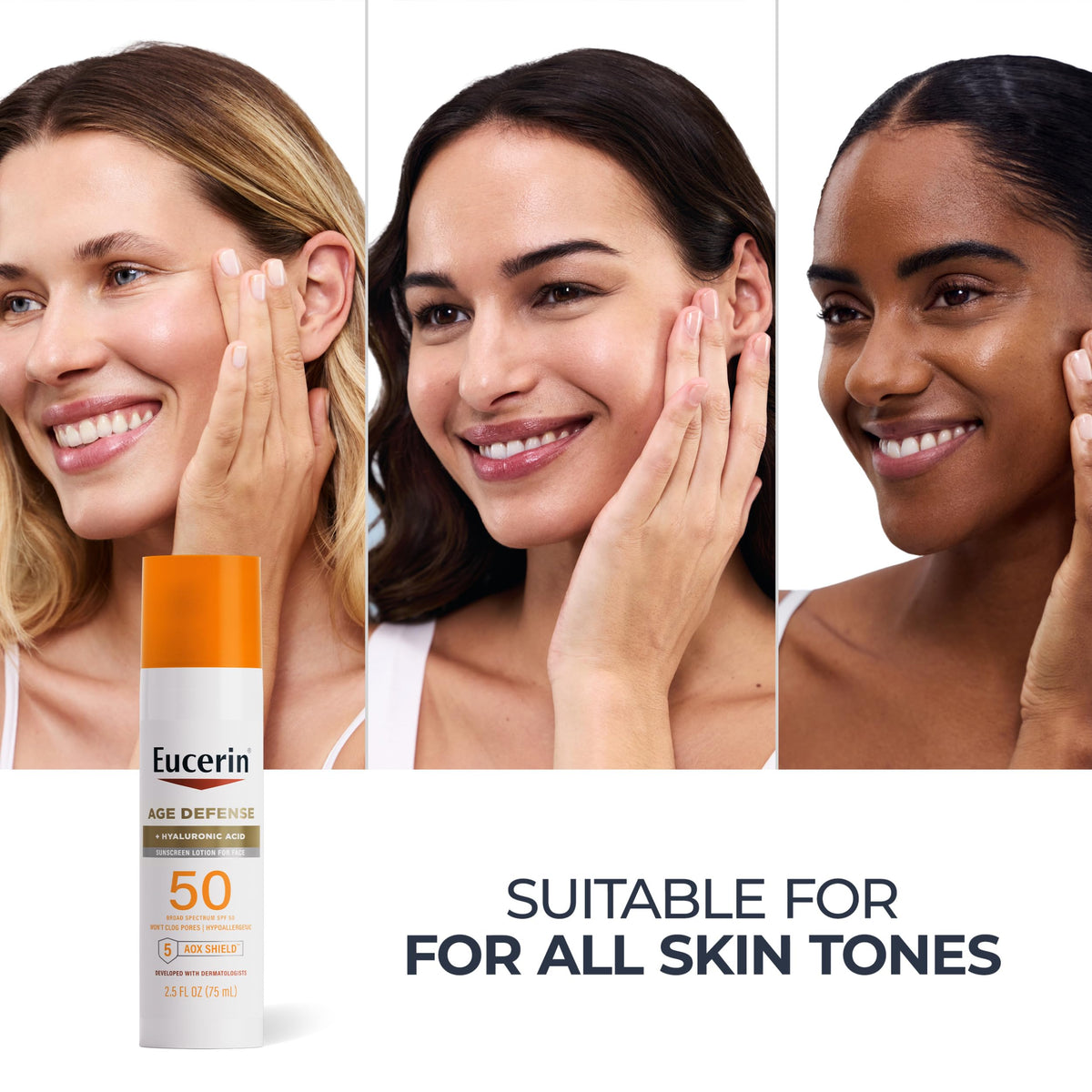Eucerin Crème Solaire Visage SPF 50 avec accessoires de plage