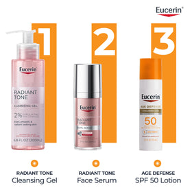 Eucerin Crème Solaire Visage SPF 50 près de produits de soin