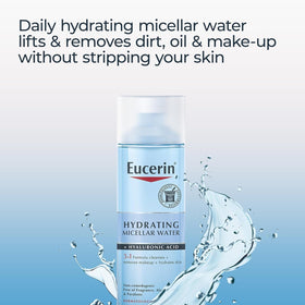 Eucerin Eau Micellaire avec acide hyaluronique sur table