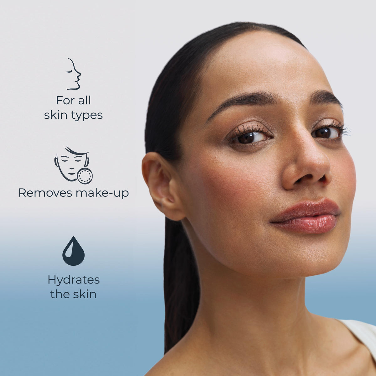 Eucerin Gel Nettoyant Hydratant 200ml application sur le visage
