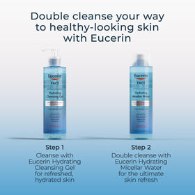Eucerin Gel Nettoyant Hydratant Doux 458g avec goutte de gel
