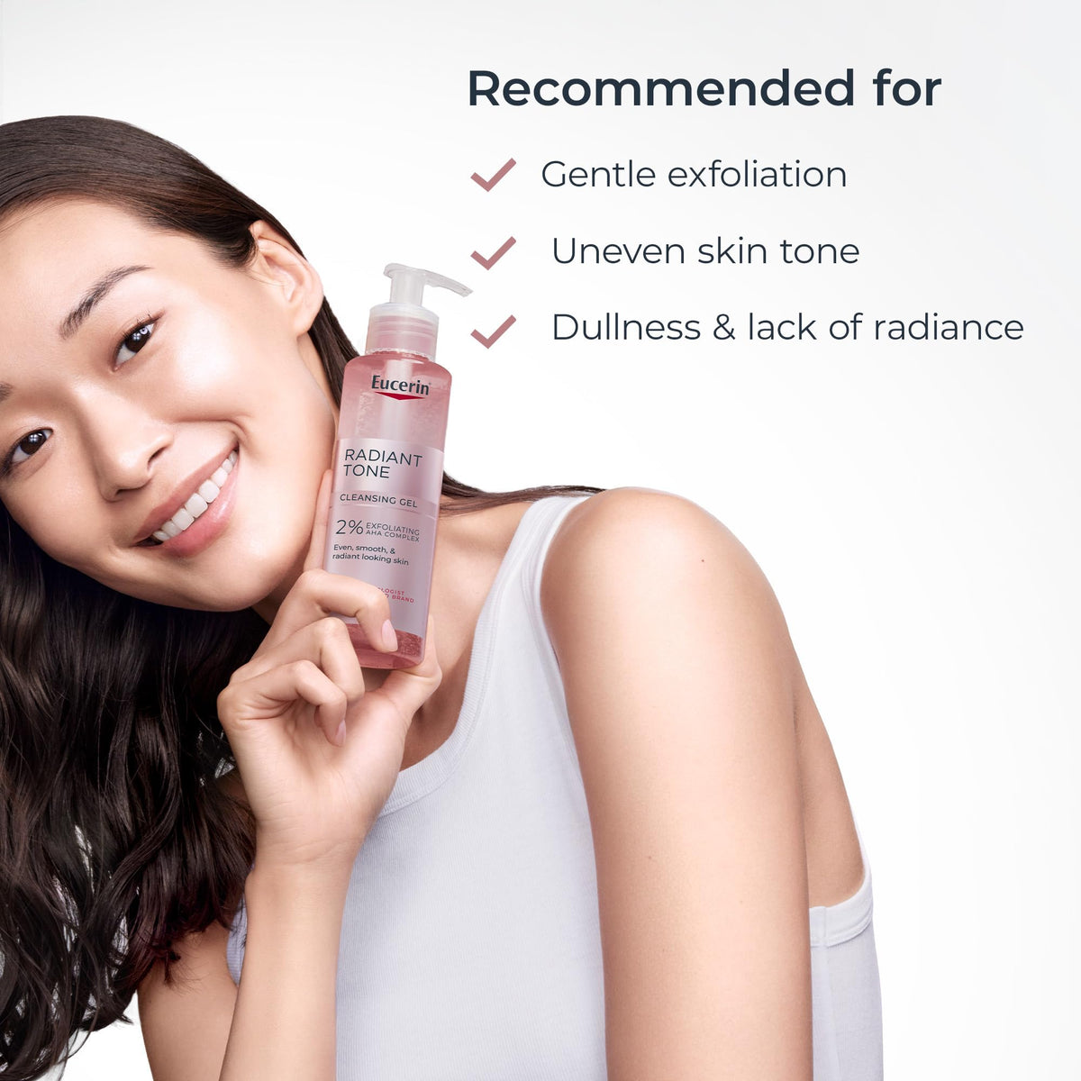 Eucerin Gel Nettoyant Visage Radiant Tone 200ml avec ingrédients