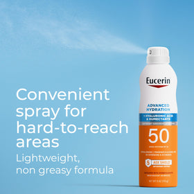 Eucerin Spray Solaire Hydratation Avancée SPF 50 texture légère