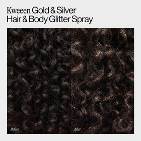 EVA·NYC Kweeen Gold Spray Paillettes application sur peau