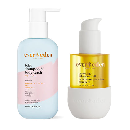 Evereden Cradle Cap Shampoo et Huile pour Bébé 531g, vue de face
