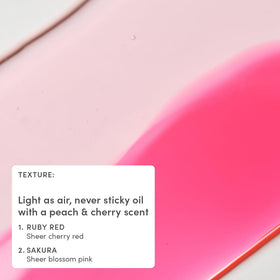 Evereden Huile à Lèvres Teintée pour Enfants Sakura avec fond coloré