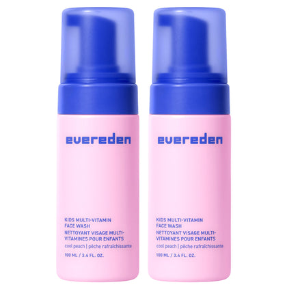 Evereden nettoyant visage enfants 2-pack avec packaging coloré