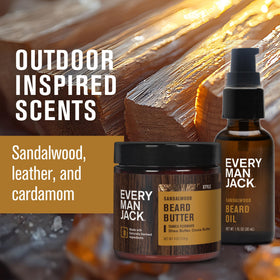 Every Man Jack Beurre pour Barbe, texture crémeuse, Teck de Santal