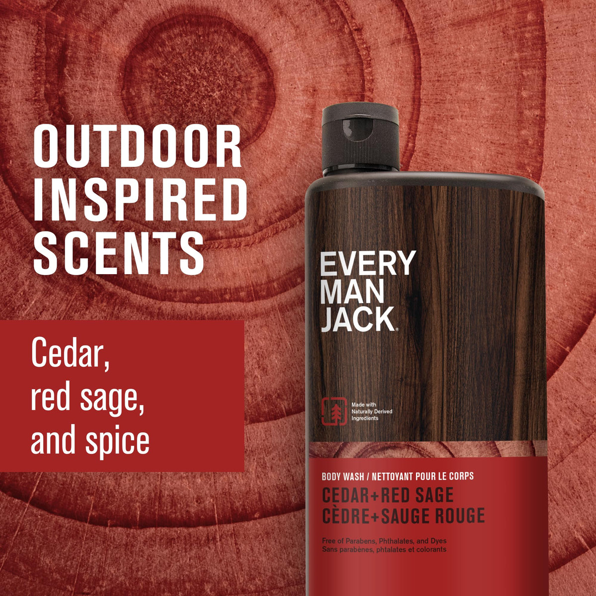 Every Man Jack Gel Douche Hydratant bottle back view