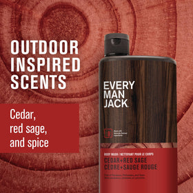 Every Man Jack Gel Douche Hydratant bottle back view