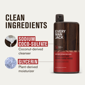 Every Man Jack Gel Douche Hydratant in a shower setting