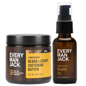 Every Man Jack Huile et Beurre Hydratant pour Barbe, Teck de Santal, vue avant