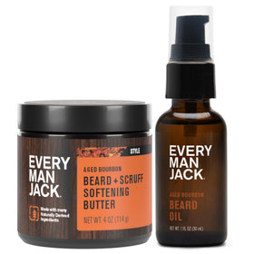 Every Man Jack Huile et Beurre Hydratants pour Barbe Bourbon, vue avant