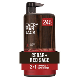 Every Man Jack Shampoo 2-en-1 Cèdre Sauge Rouge 770g vue avant