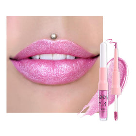 evpct combo crayon à lèvres et rouge à lèvres métallique rose, vue avant