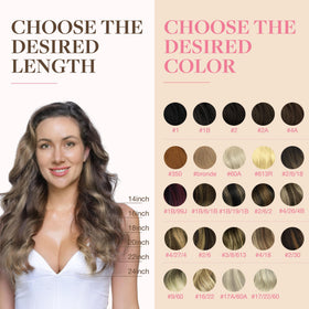 Exemple d'application des extensions GOO GOO dans les cheveux