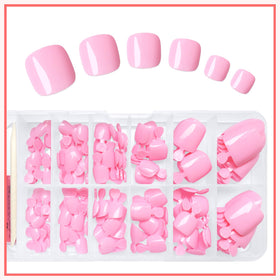 Exemple d'application des faux ongles de pieds LuckForever