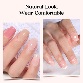exemple d'ongles autocollants en couleur unie du kit beetles