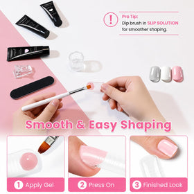 Exemple d'ongles de pieds réalisés avec le kit GlimightyX