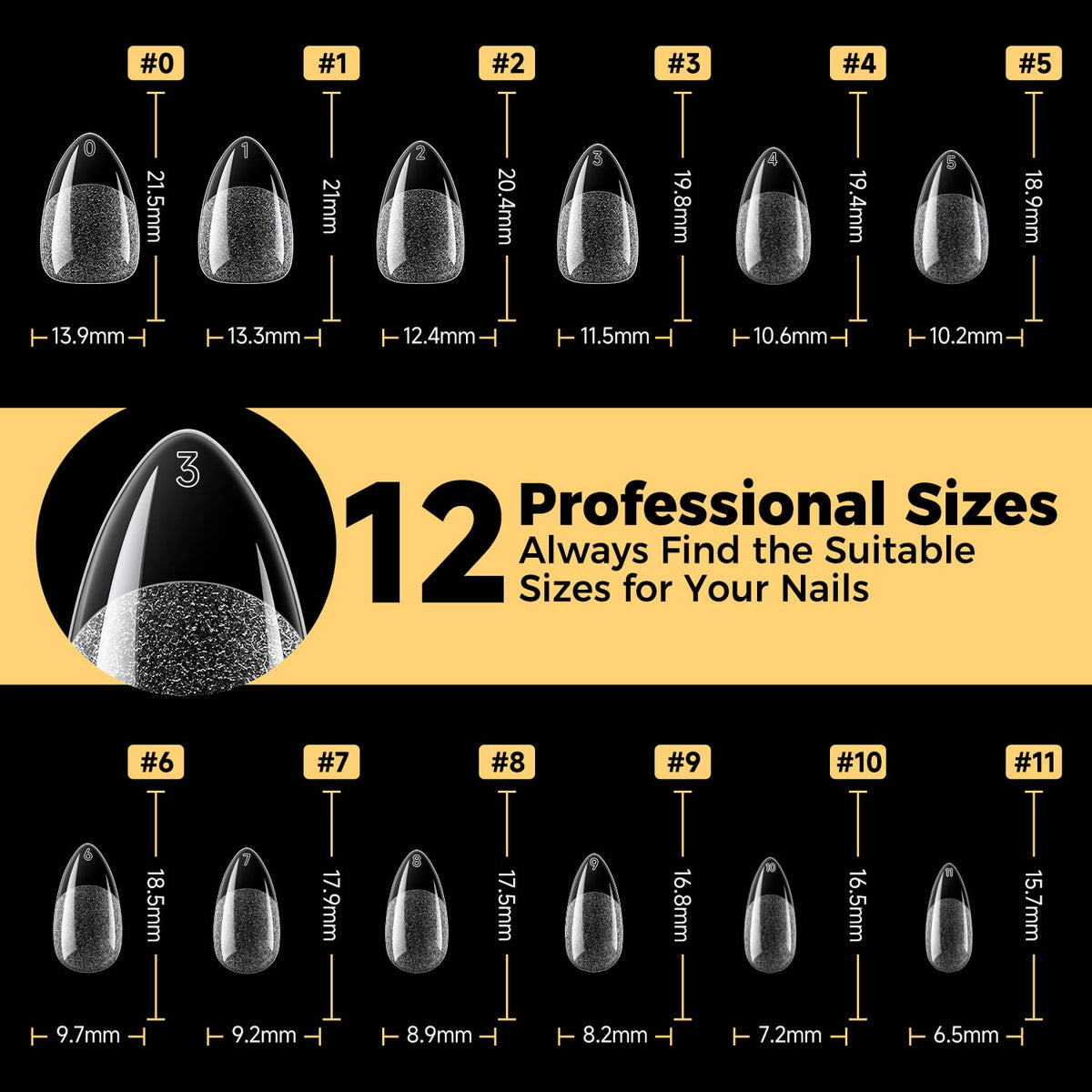 Exemple d'ongles manucurés avec les tips UNA GELLA
