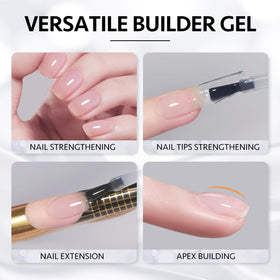 Exemple d'ongles réalisés avec le gel constructeur GAOY