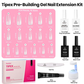 Exemple d'ongles réalisés avec le kit d'extension beetles