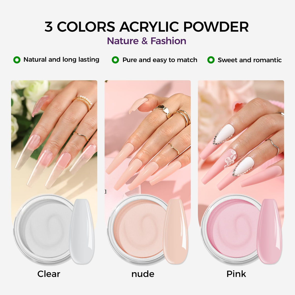 Exemple d'ongles réalisés avec le kit VANSISOS