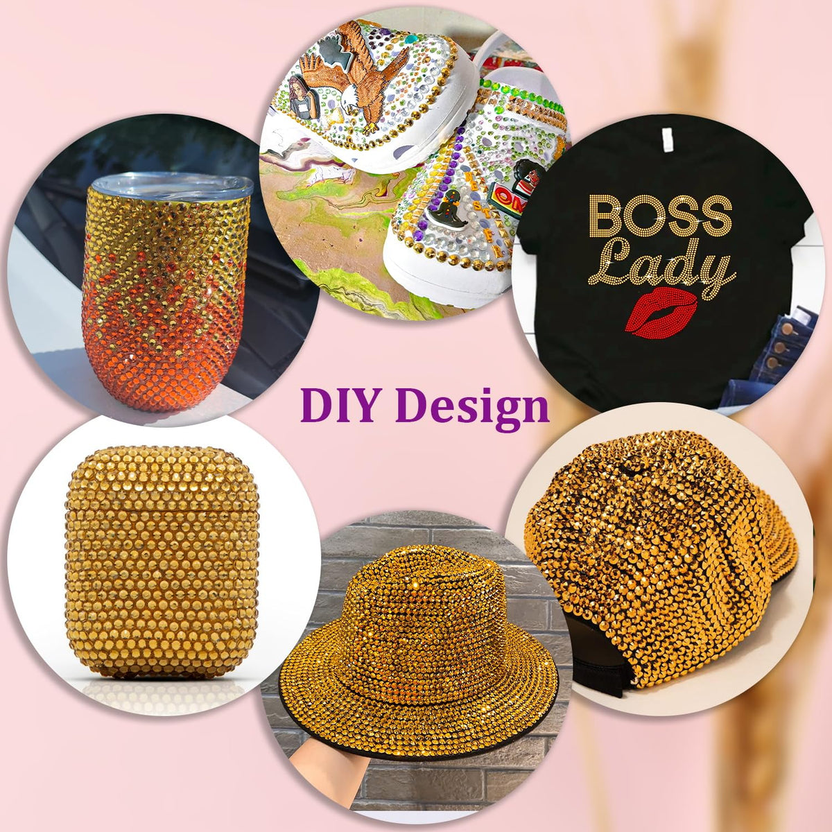 Exemple d'utilisation des strass sur des chaussures