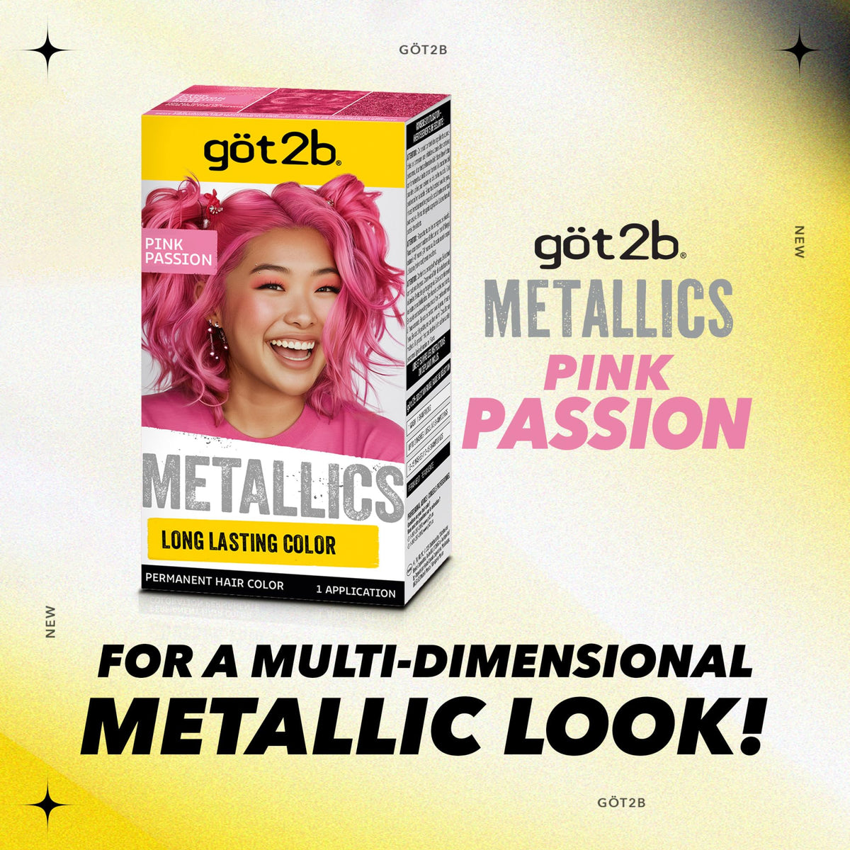 Exemple de couleur obtenue avec Got2B M87 Rose Passion