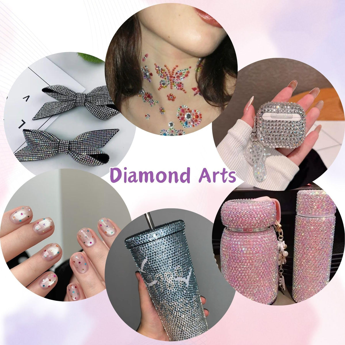 Exemple de création avec strass collés sur un vêtement