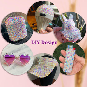 Exemple de création DIY avec des rhinestones TINKRSTUFF