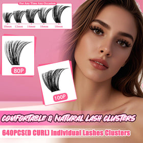 Exemple de look avec le kit d'extensions de cils Gmagictobo