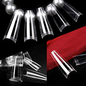 Exemple de manucure avec Gel Tips Ongles Coffin UNA GELLA