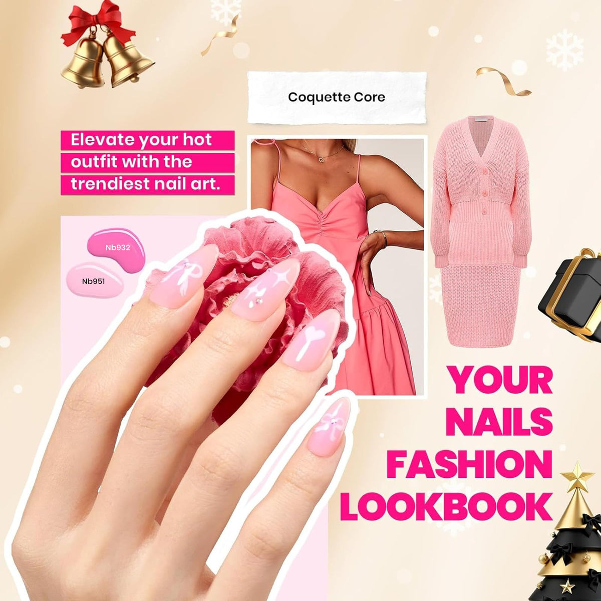 exemple de manucure avec vernis beetles et top coat mat