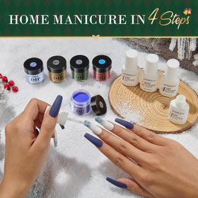 Exemple de manucure réalisée avec le kit AZUREBEAUTY