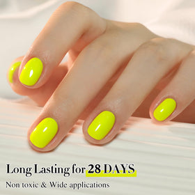 Exemple de manucure utilisant le vernis gel Double Rhythm