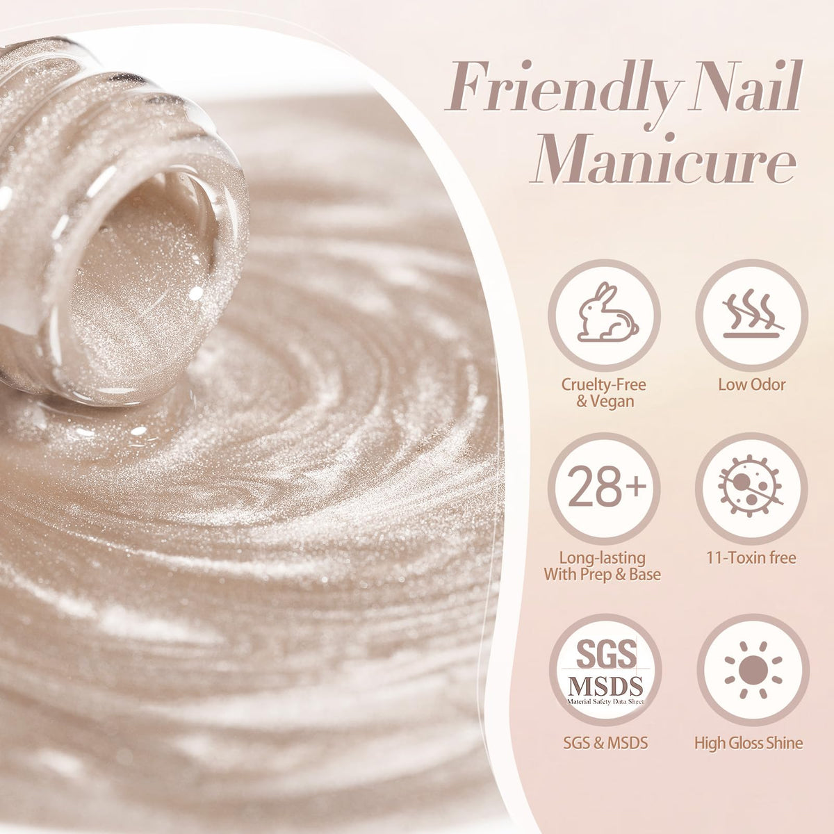 Exemple de motifs créés avec le vernis gel magnétique