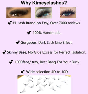 Exemple de pose avec des cils Kimeyelashes 5D Wispy