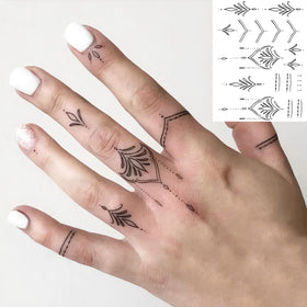 Exemple de tatouages temporaires COKTAK sur bras