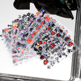 Exemples d'utilisation des autocollants sur des ongles
