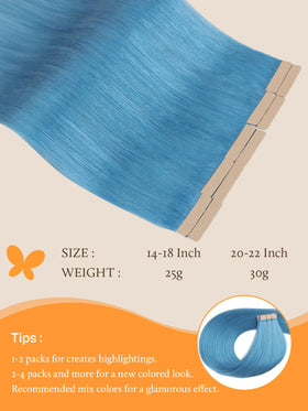 Extension de cheveux DOORES vue de côté, montrant la texture