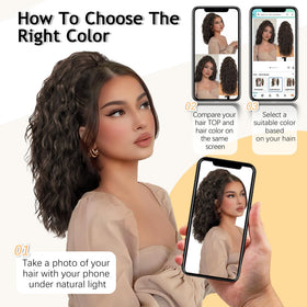 Extension de cheveux ORSUNCER avec un chignon