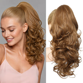 Extension de cheveux REECHO 18 pouces couleur blonde fraise vue de face
