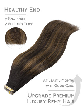 Extension de cheveux Wennalife installée sur un modèle