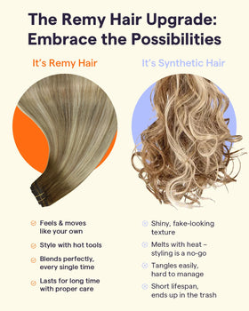 Extensions capillaires clip-in Full Shine sur un modèle