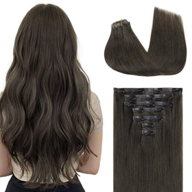 Extensions capillaires clip in GOO GOO 20 pouces couleur brun mocha