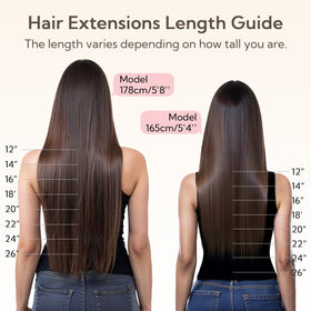 Extensions capillaires clip-in hotbanana en vue de face