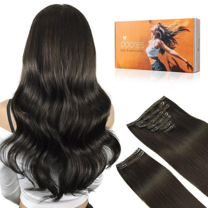 Extensions capillaires DOORES 150g avec clips en acier inoxydable