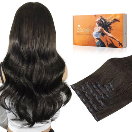 Extensions capillaires DOORES en cheveux humains vue de face